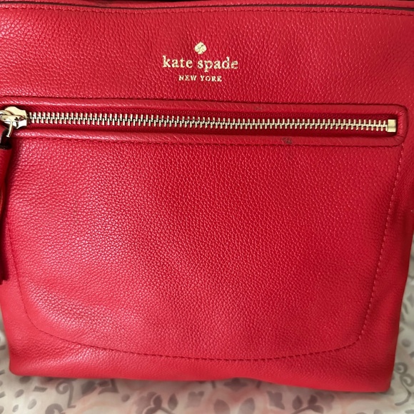 Kate Spade Red Pebbled Leather Chester Street Crossbody - Picture 4 of 6